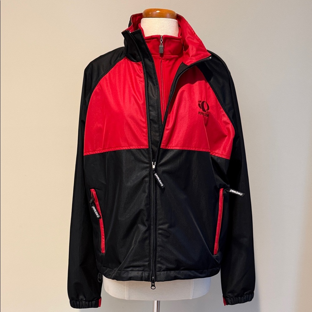 Men's Pearl Izumi nylon Red & Black Performance Jacket
